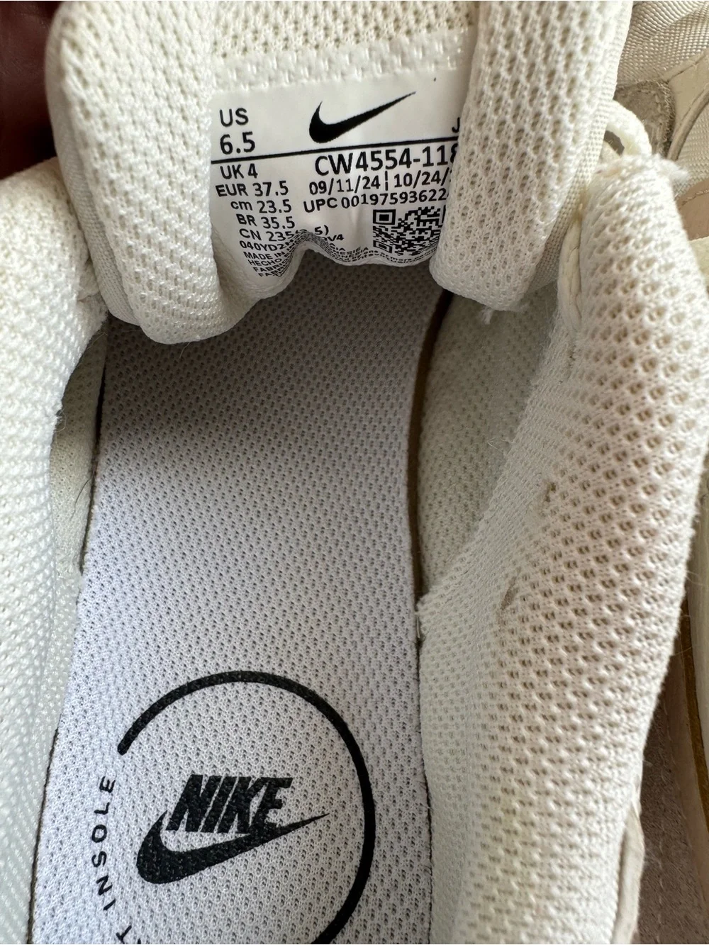 Nike Women’s Air Max Sneakers in White and Gum - Picture 7 of 9